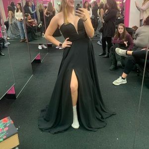 black prom dress size 10 FAVIANA S10232